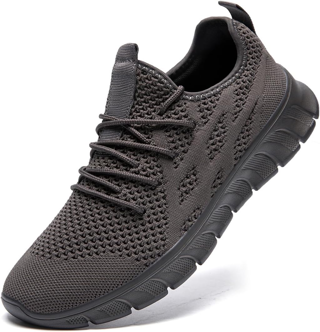 DLWKIPV Men's Shoes Running Road Walking Sneakers Sports Athletic Workout Gym Shoes Casual Comfortable Breathable Fashion