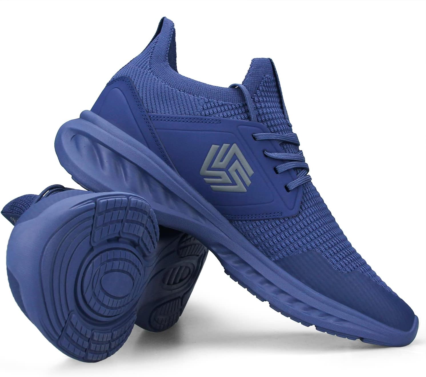 Giniros Mens Slip On Walking Shoes Non Slip Running Shoes Breathable Workout Shoes Lightweight Gym Sneakers