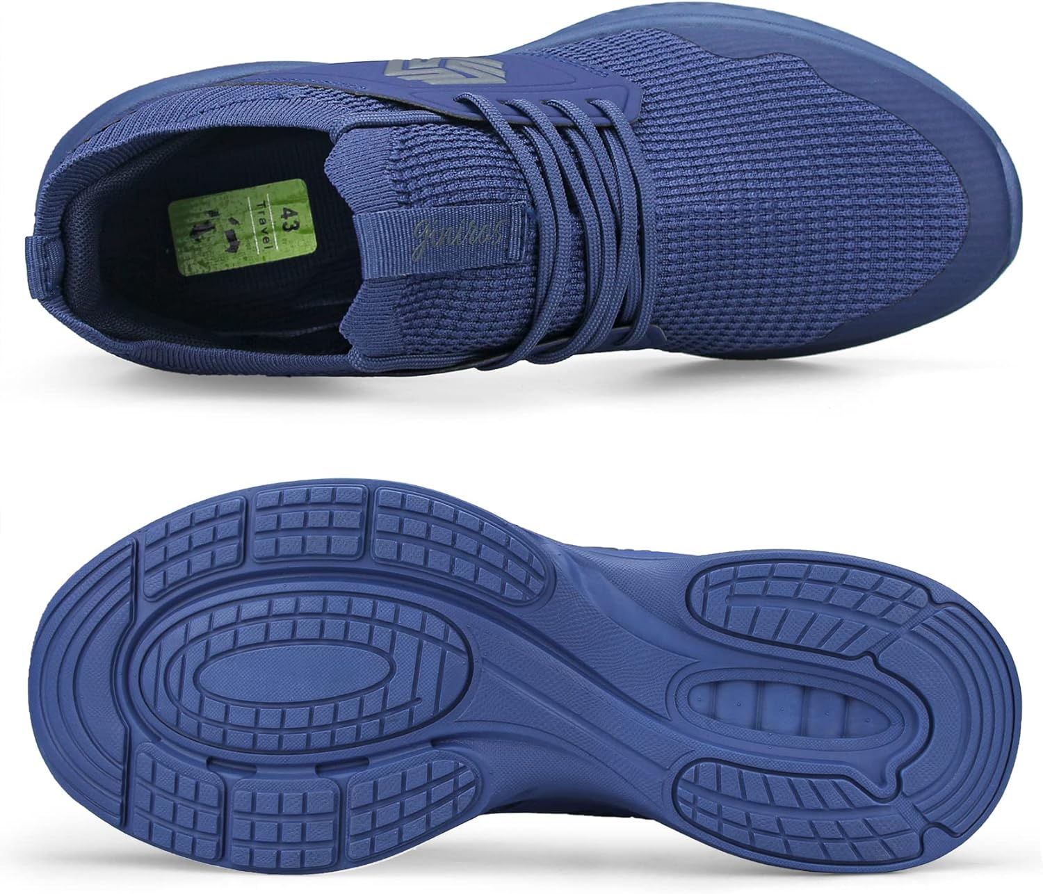 Giniros Mens Slip On Walking Shoes Non Slip Running Shoes Breathable Workout Shoes Lightweight Gym Sneakers