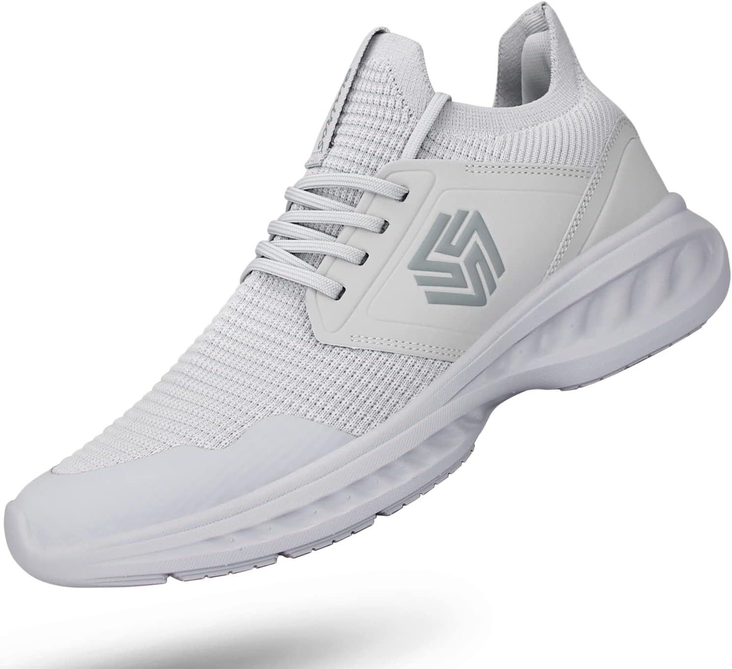 Giniros Mens Slip On Walking Shoes Non Slip Running Shoes Breathable Workout Shoes Lightweight Gym Sneakers