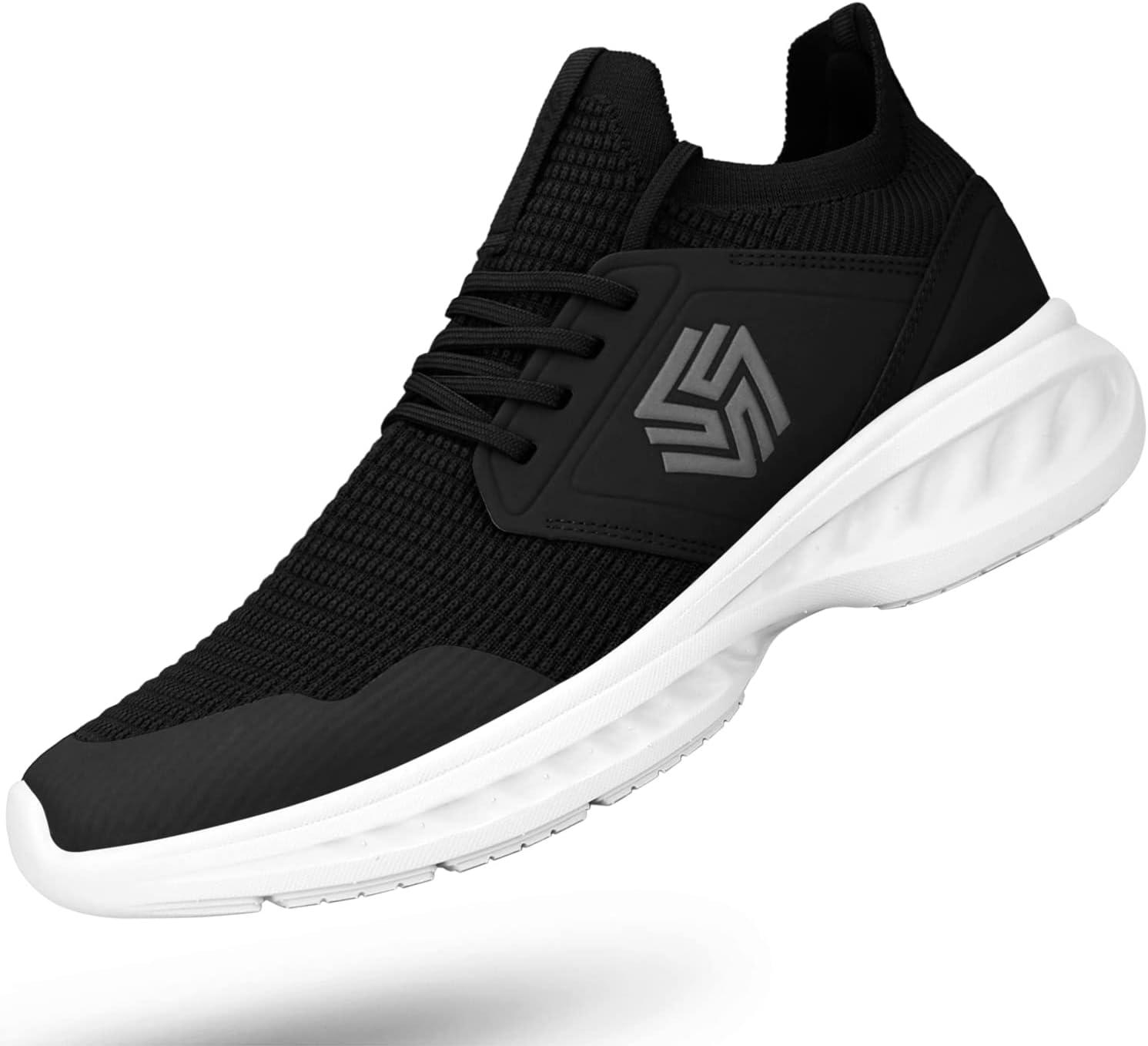 Giniros Mens Slip On Walking Shoes Non Slip Running Shoes Breathable Workout Shoes Lightweight Gym Sneakers