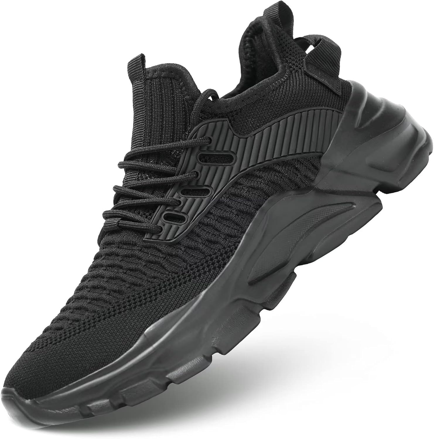 Srenket Men's Running Shoes, Non Slip, Breathable, Lightweight Fashion Sneakers, Slip Resistant Athletic Sports Walking Gym Work Shoes